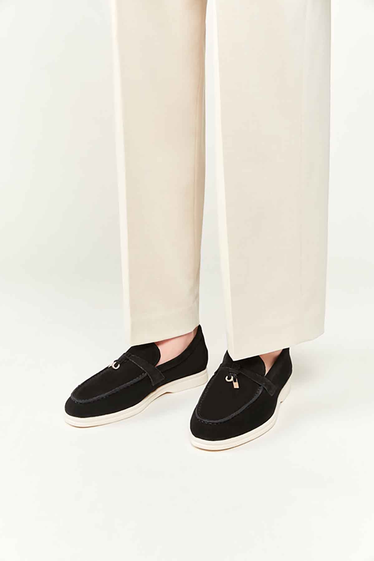 Black Masion Polo / Women Summer Loafer
