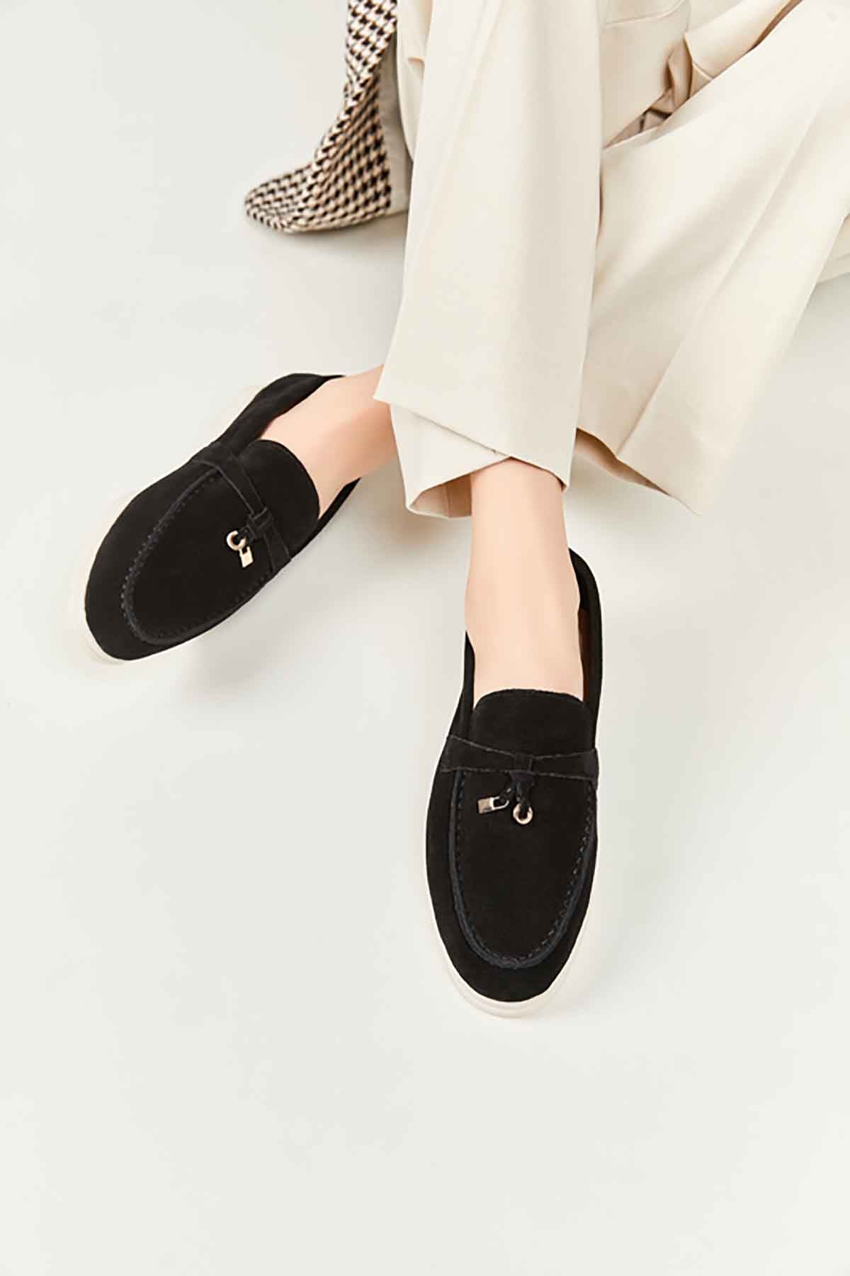 Black Masion Polo / Women Summer Loafer
