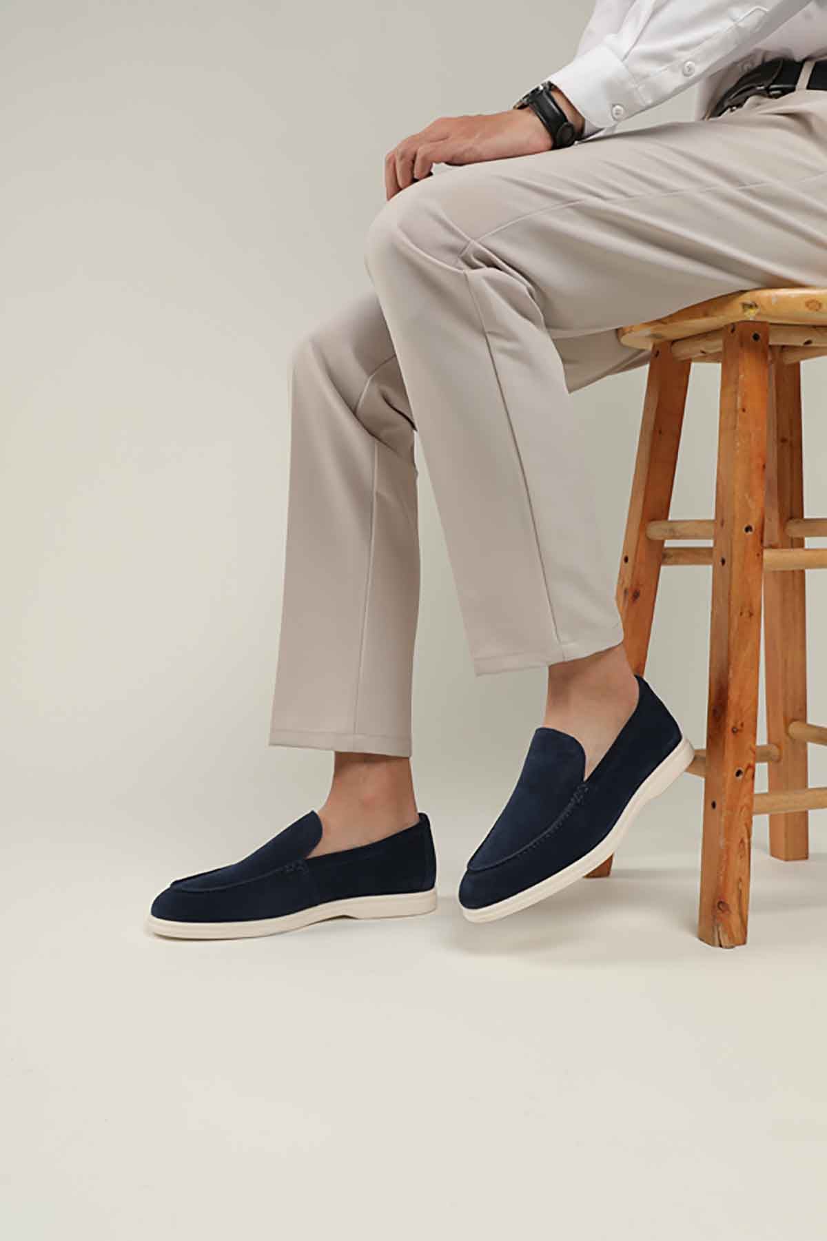 Navy Blue Maison Polo / Summer Loafers