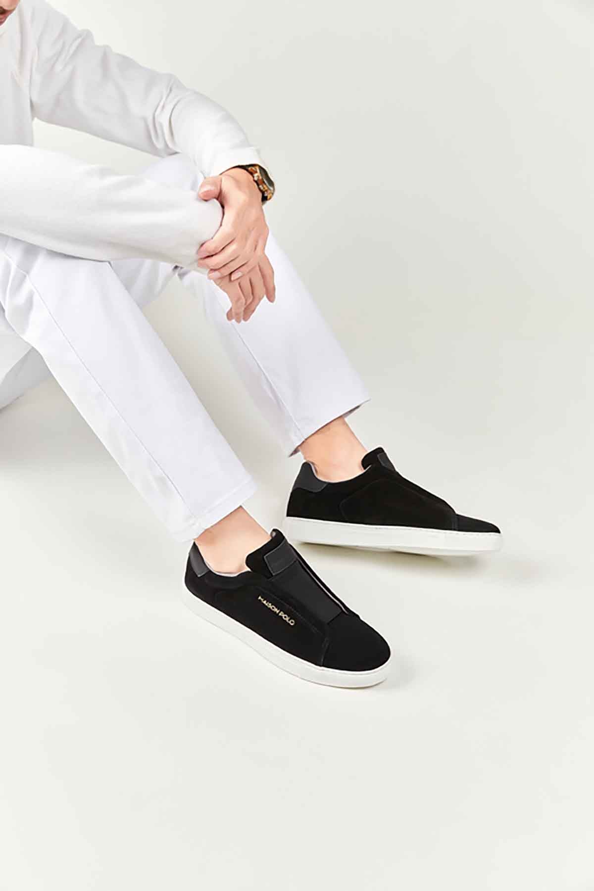 Black Maison Polo Sneaker