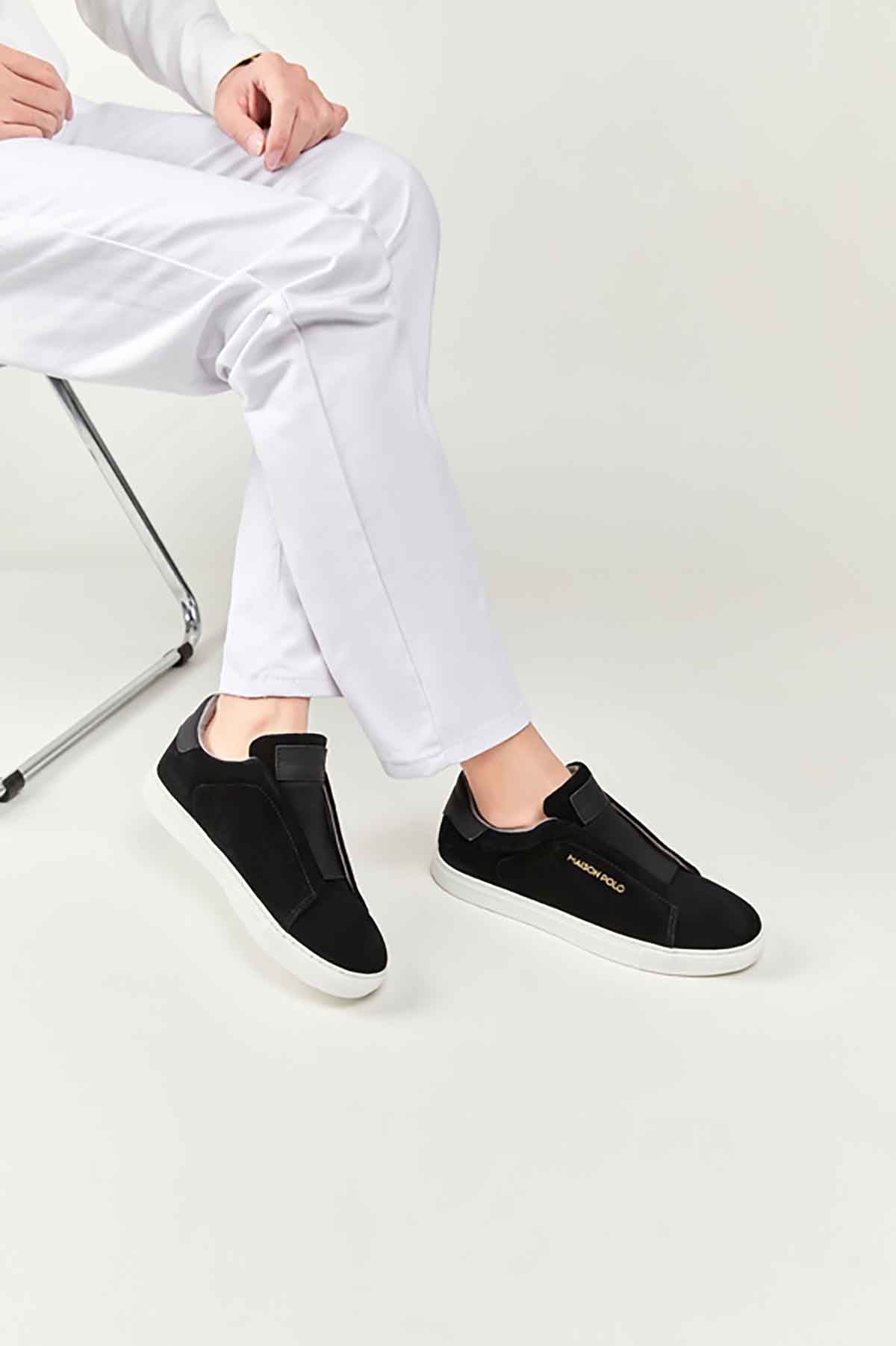 Black Maison Polo Sneaker
