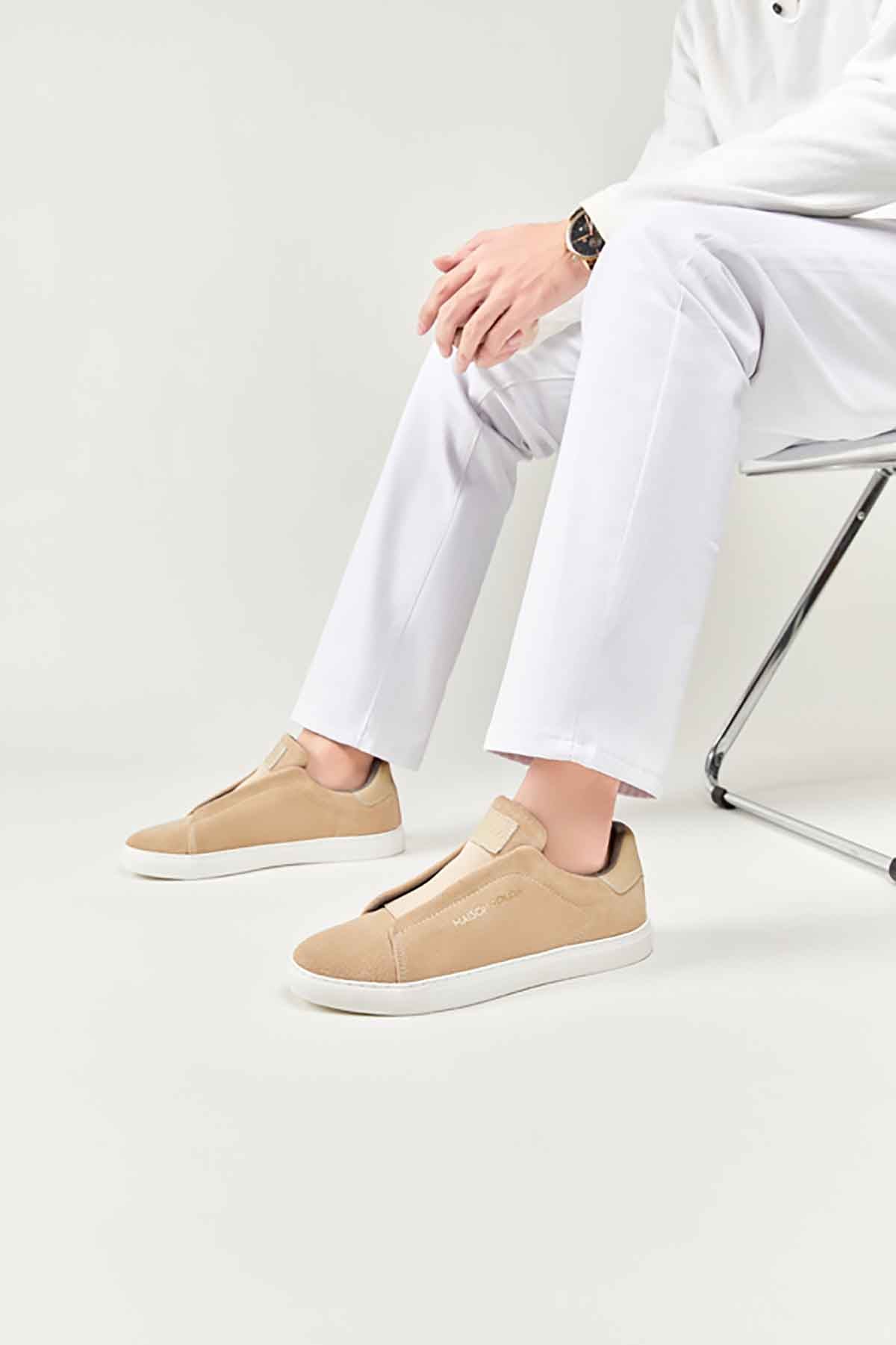 Beige Maison Polo Sneaker