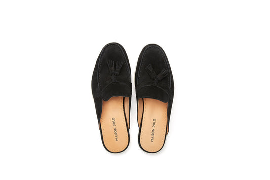 Black Maison Polo / Women Slippers